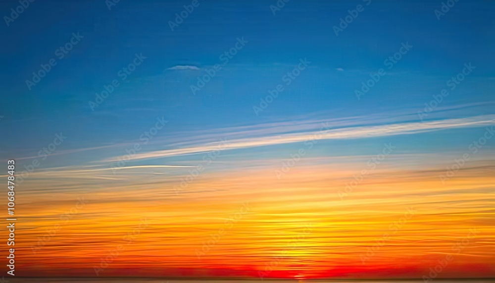 A background with a gentle gradient from orange to yellow and light blue that evokes the sunset of a summer sky Artificial Intelligence A background with a gentle gradient from orange to yellow and light blue that evokes the sunset of a summer sky Artificial Intelligence