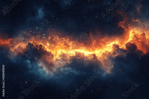 Exploring the Mysteries of Cosmic Fire and Nebulae in the Vast Universe