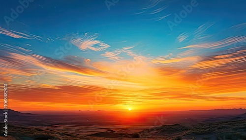 A background with a gentle gradient from orange to yellow and light blue that evokes the sunset of a summer sky Artificial Intelligence