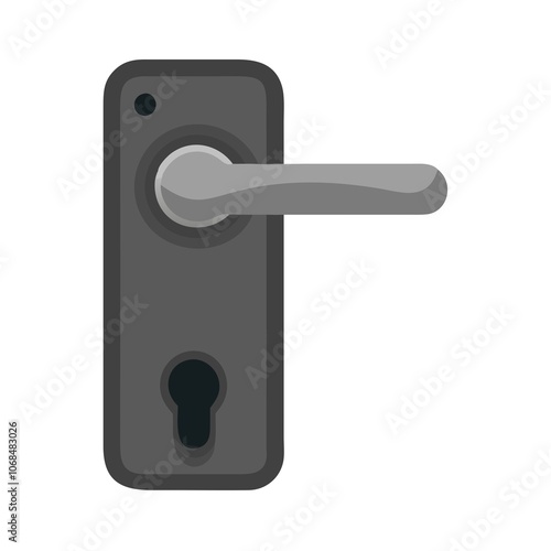 door handle with lock