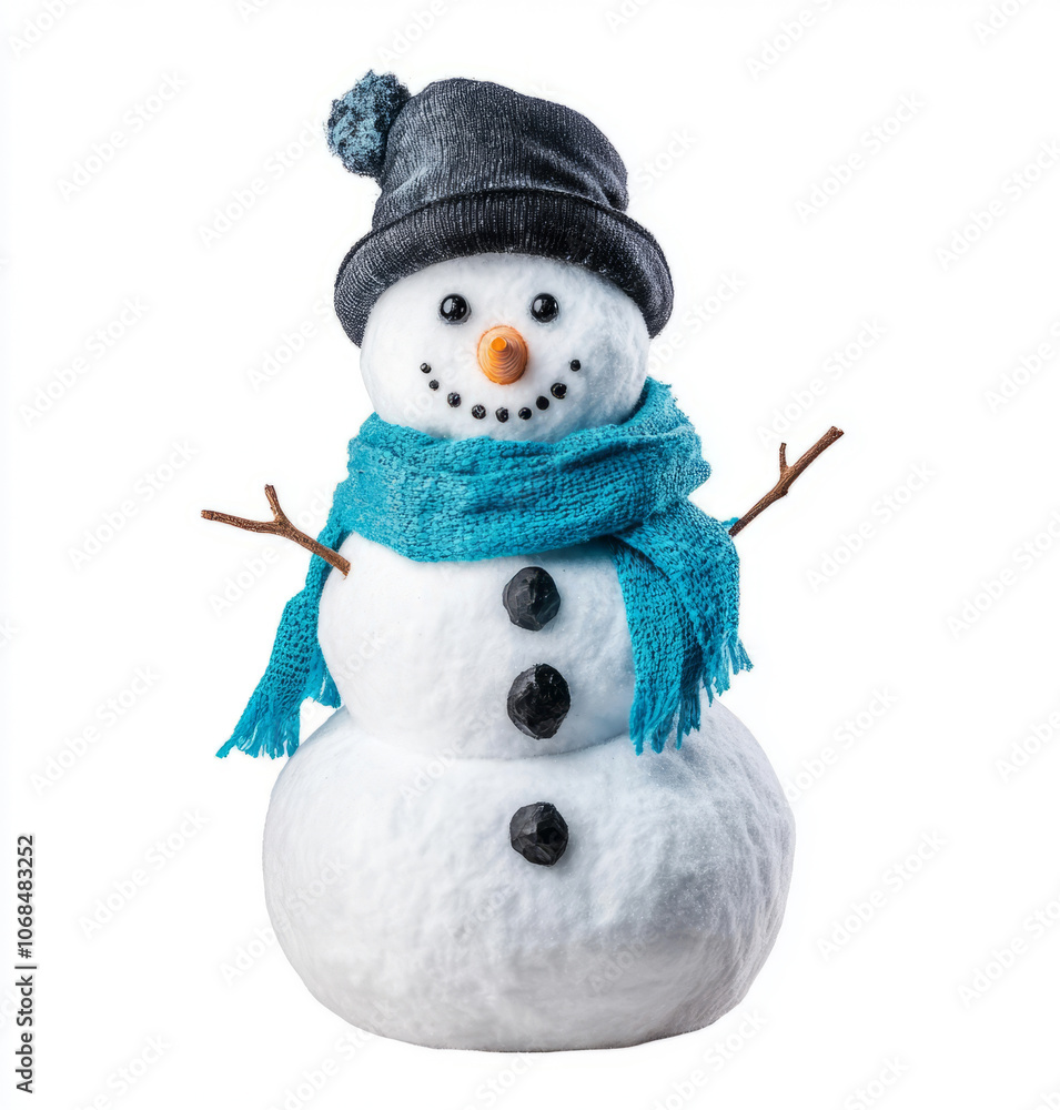 snowman isolated on a white background snowman isolated on a white background