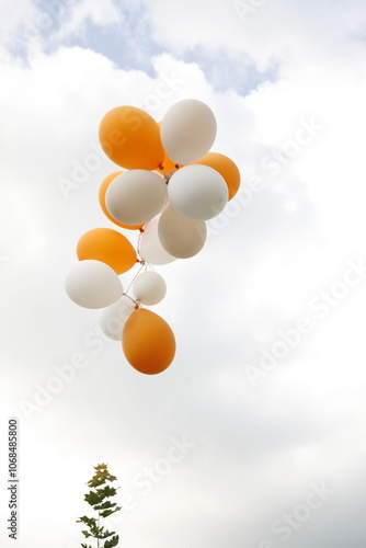 balloons in the sky