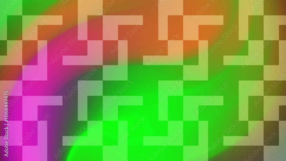 Green, orange, pink gradient abstract background with squares. Suitable for presentations, websites, social media posts, and graphic designs. Green, orange, pink gradient abstract background with squares. Suitable for presentations, websites, social media posts, and graphic designs.