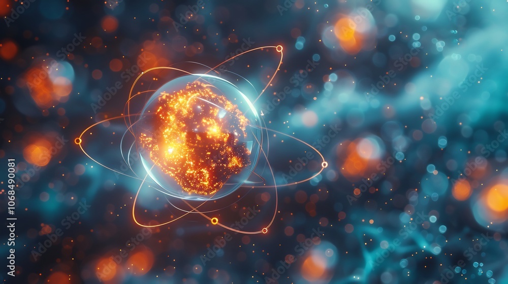 Flerovium atom image showcasing electron configuration synthesis highlighting scientific research contributions and periodic table significance Flerovium atom image showcasing electron configuration synthesis highlighting scientific research contributions and periodic table significance
