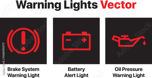 Car Warning Icons