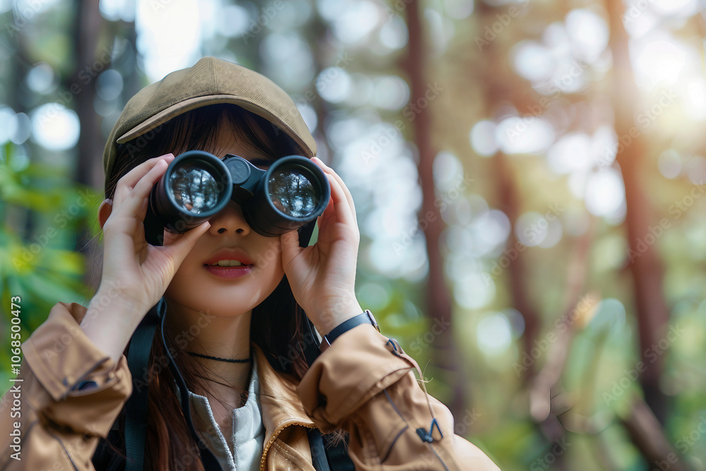 AI generated image of a wildlife activity in nature zoologist tourist AI generated image of a wildlife activity in nature zoologist tourist
