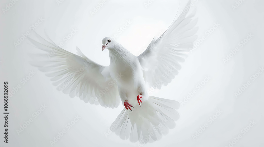 Fototapeta premium white dove in flight