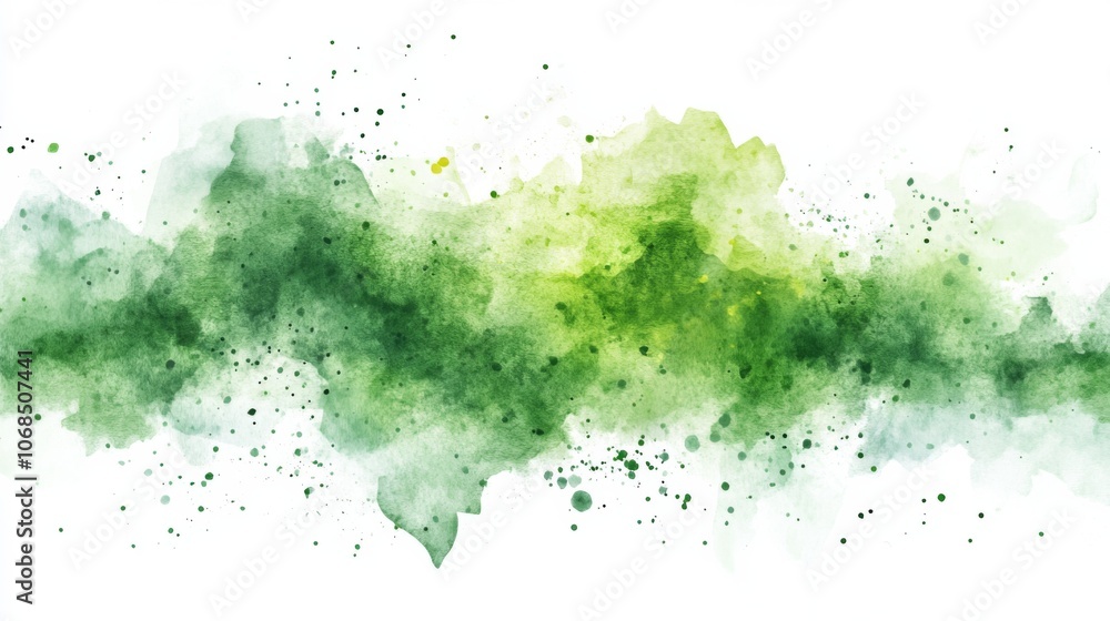 Abstract Green Watercolor Splash Abstract Green Watercolor Splash