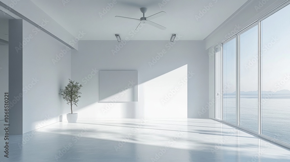 Fototapeta premium Minimalist Sunlit Room