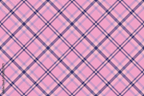 Tartan plaid background, diagonal check seamless pattern. Vector fabric texture for textile print, wrapping paper, gift card, wallpaper.