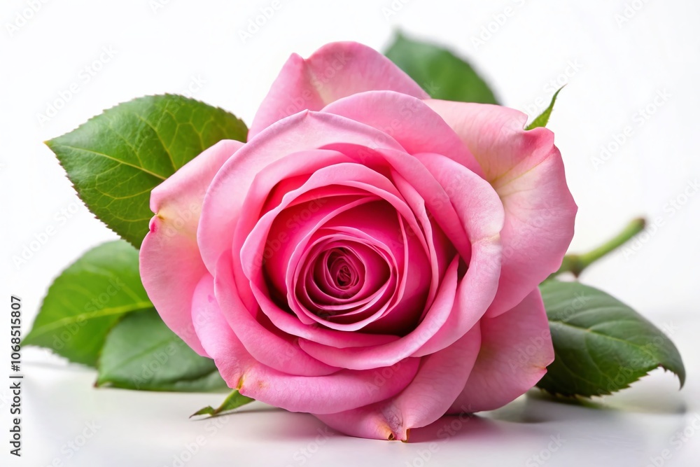 Night Photography of Fresh Soft Pink Rose Isolated on White Background - Elegant Floral Image for Home Decor and Floral Design Night Photography of Fresh Soft Pink Rose Isolated on White Background - Elegant Floral Image for Home Decor and Floral Design