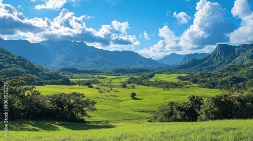 Breathtaking Mountain Valley Landscape