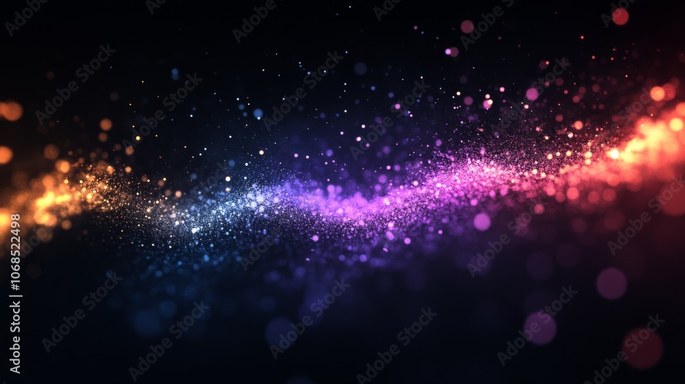 Fototapeta premium Vibrant Cosmic Wave