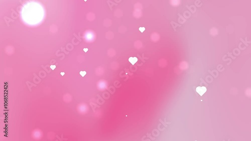 pink valentine's day wallpaper with soft color and blur particle with combination love effect. best for overlay cute valentine background with soft color concept photo