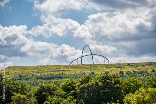 Blick auf das Horizontalobservatorium  Halde Hoheward, Recklinghausen