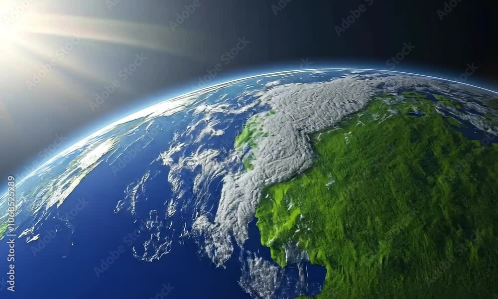 Explore the breathtaking beauty of Earth from space with stunning views of lush landscapes and swirling clouds in the vibrant atmosphere Explore the breathtaking beauty of Earth from space with stunning views of lush landscapes and swirling clouds in the vibrant atmosphere