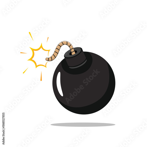 Cartoon Bomb Illustration