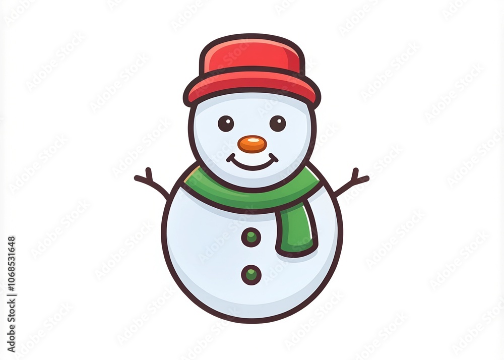colourful christmas snowman logo creative icon on white background colourful christmas snowman logo creative icon on white background