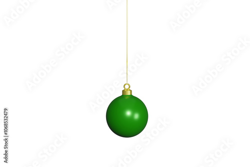 green christmas ball, image, merry, new, one, red, santa