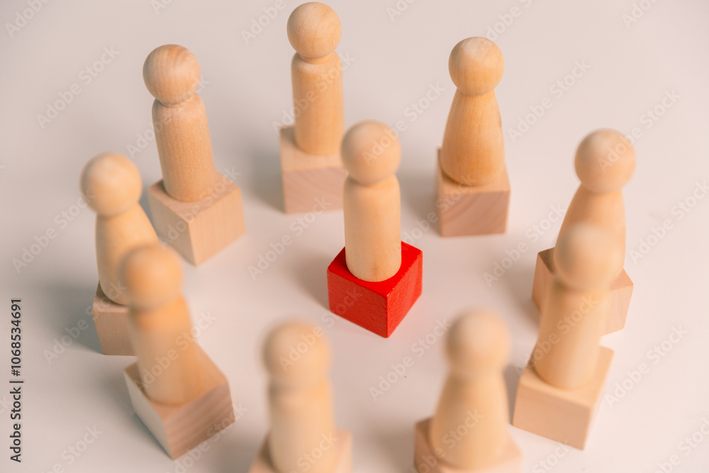 Successful manager demonstrates strong leadership by guiding group in right direction, inspiring them to follow innovative ideas and stay ahead of competition. influence, supervision, attitude. Successful manager demonstrates strong leadership by guiding group in right direction, inspiring them to follow innovative ideas and stay ahead of competition. influence, supervision, attitude.