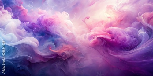 Abstract Swirls of Ethereal Hues, Flowing and Intertwining in a Dreamlike Dance of Color