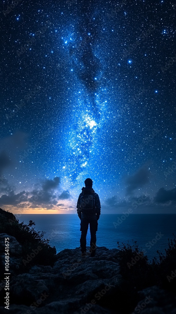 Fototapeta premium Transform your phone with stunning starry night wallpaper
