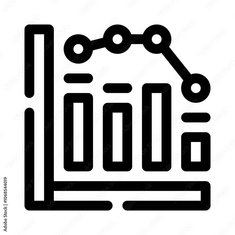 Bar Chart line icon