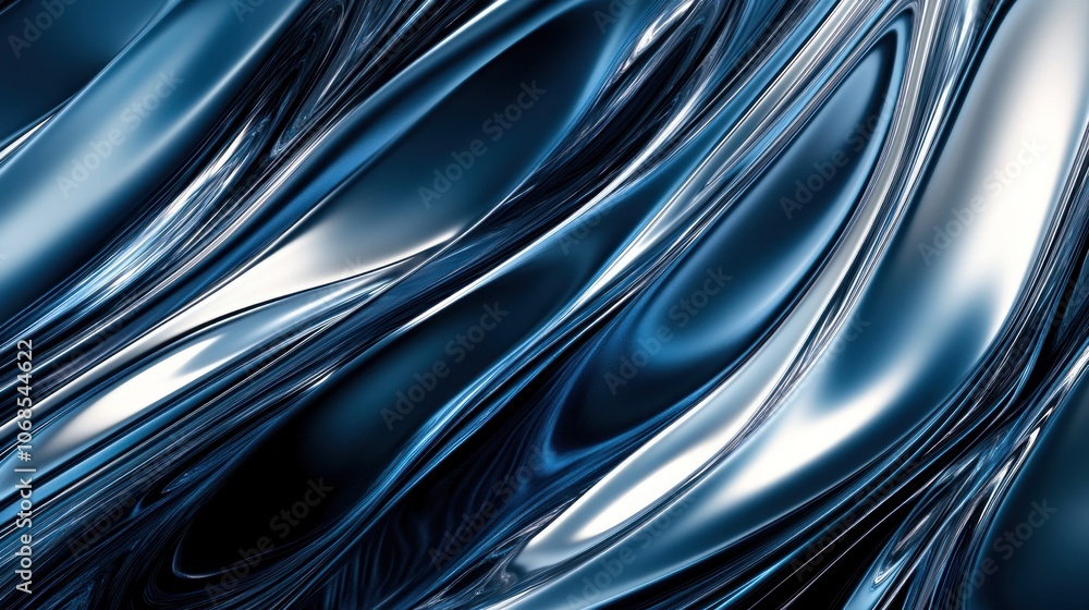 Abstract blue and silver liquid metal background. Abstract blue and silver liquid metal background.
