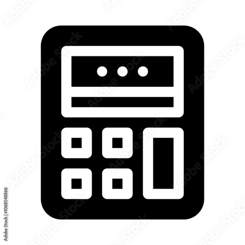 Calculator glyph icon