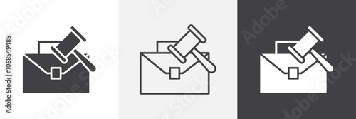 Employment law icon set. vector illustration.