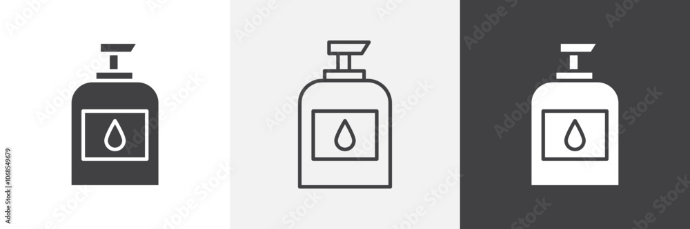 Baby shampoo icon set. vector illustration. Baby shampoo icon set. vector illustration.