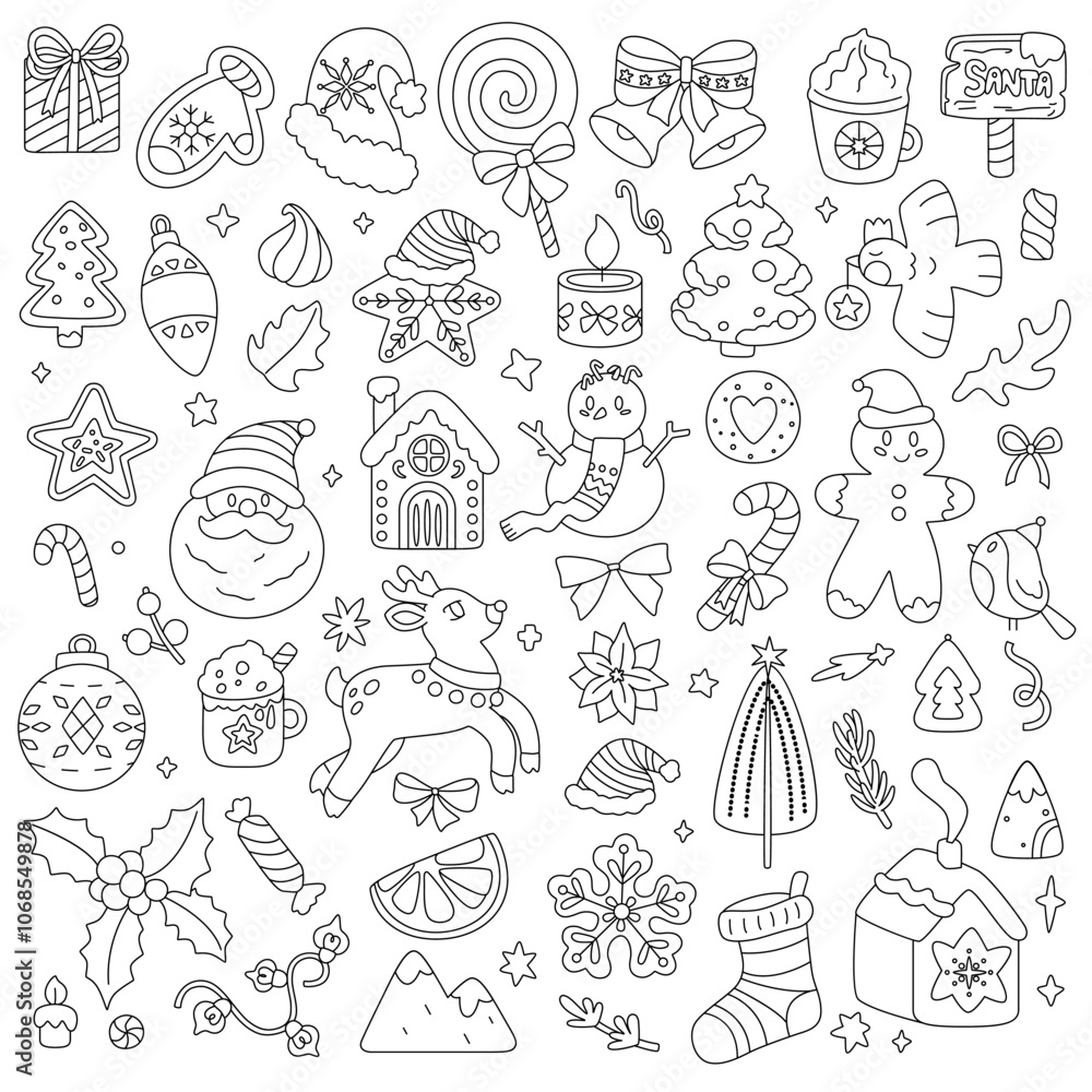 Christmas coloring page. Christmas coloring page.