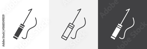 Harpoon icon set. vector illustration.