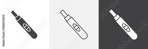 Pregnancy test icon set. vector illustration.