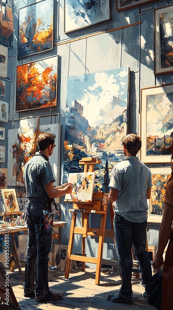 Art Exhibition Featuring Engaging Works of Art Art Exhibition Featuring Engaging Works of Art