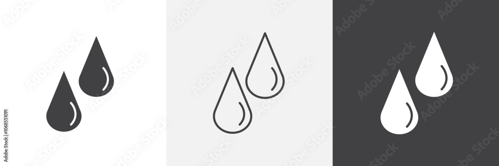 Blood drops icon set. vector illustration. Blood drops icon set. vector illustration.