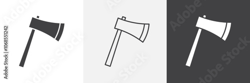 Hatchet icon set. vector illustration.