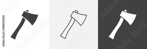 Hatchet icon set. vector illustration.