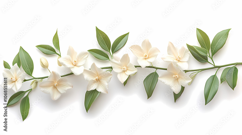 Dendrobium Orchids flowers Isolated on white background. Dendrobium Orchids flowers Isolated on white background.