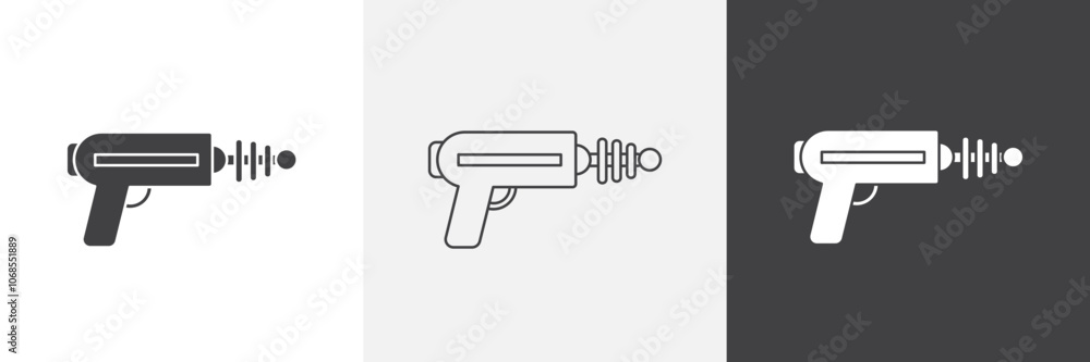 Blaster icon set. vector illustration. Blaster icon set. vector illustration.