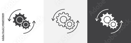 Implementation icon set. vector illustration.