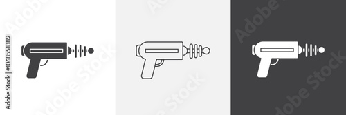 Blaster icon set. vector illustration.