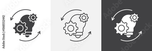 Implementation icon set. vector illustration.