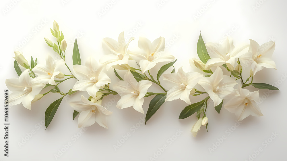 Dendrobium Orchids flowers Isolated on white background. Dendrobium Orchids flowers Isolated on white background.