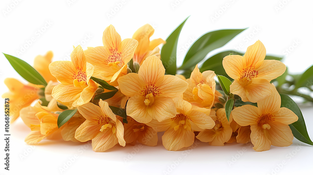 Dendrobium Orchids flowers Isolated on white background. Dendrobium Orchids flowers Isolated on white background.