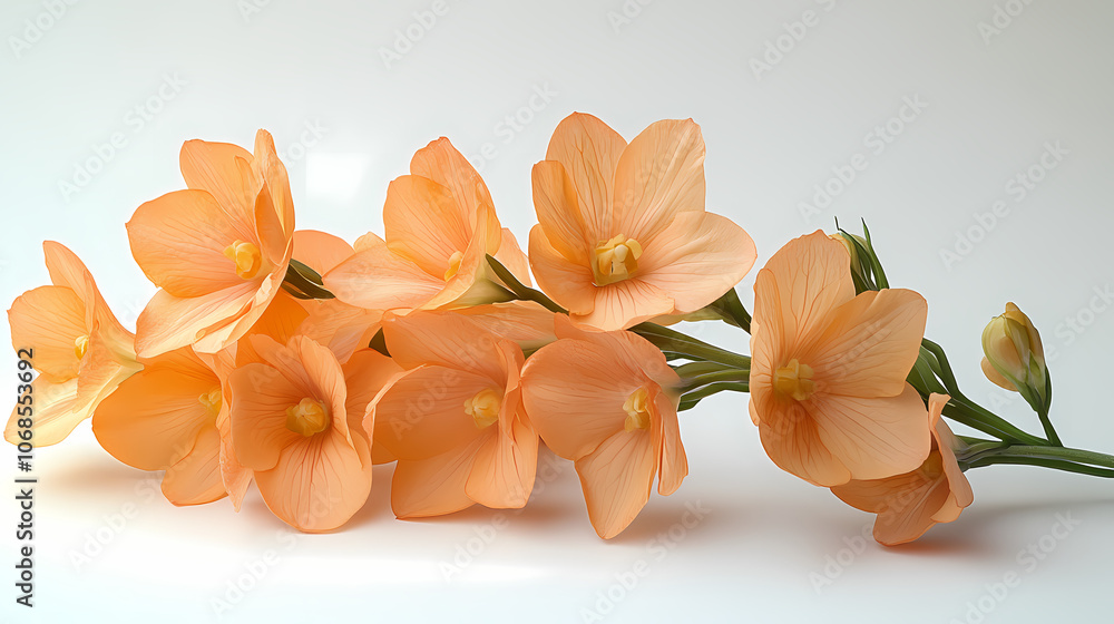 Dendrobium Orchids flowers Isolated on white background. Dendrobium Orchids flowers Isolated on white background.