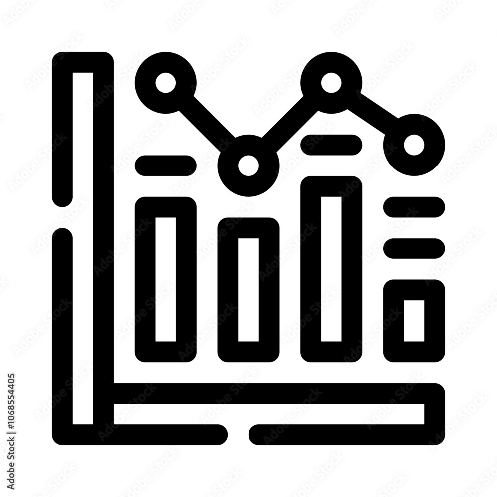 Bar Chart line icon Bar Chart line icon