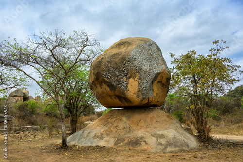 Famous balancing rorks at Chiremba (Epworth), Harare, Zimbabwe photo