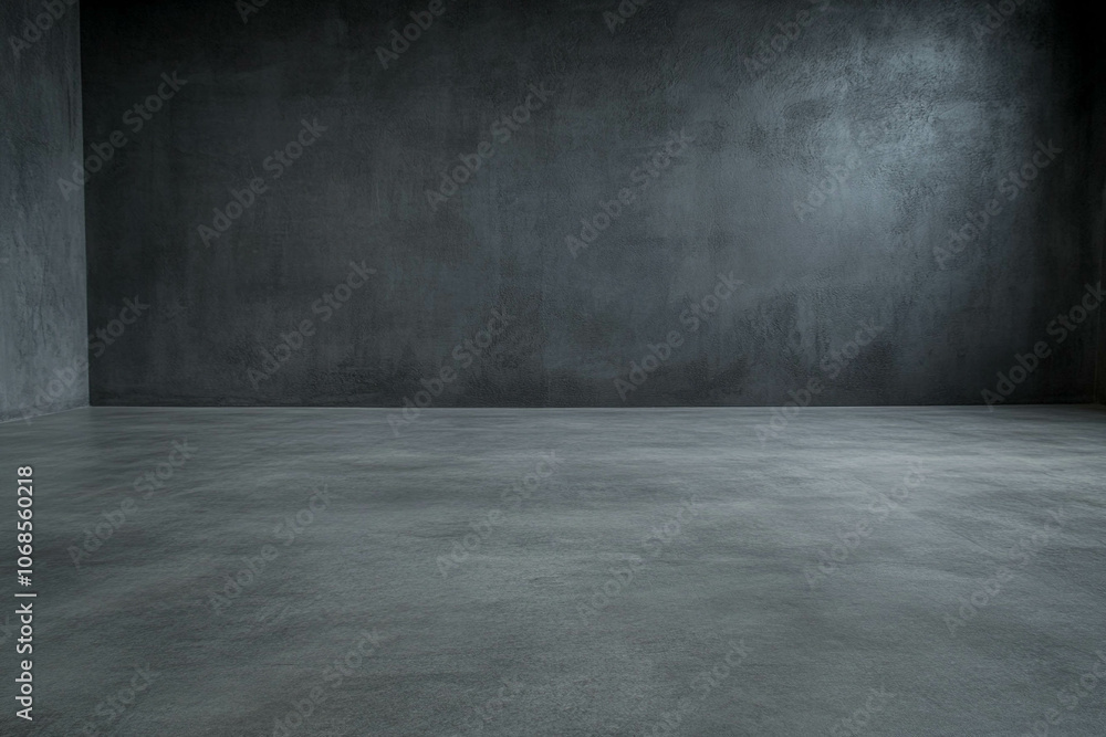 Minimalist Empty Room with Concrete Floor Minimalist Empty Room with Concrete Floor