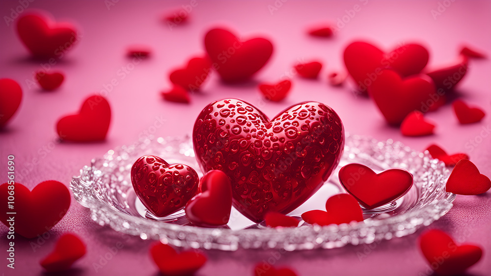 Valentine's day background, Valentine's day wallpaper, Happy Valentine's day, Valentine's day jewel, Valentine's day jewel present gift, ai generated